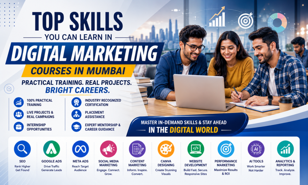 Top Skills You Can Learn at DGmark Institute Digital Marketing Courses in Mumbai